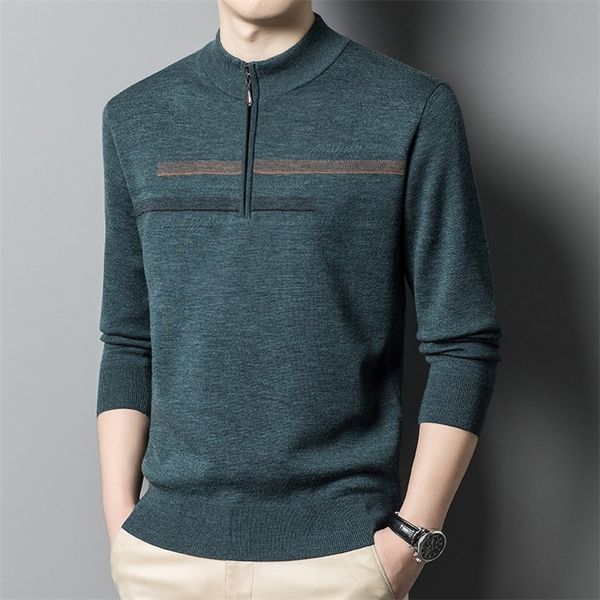 men s sweaters closing 100 pure wool sweater autumn and winter base jacquard pullover half turtleneck thickened warm 220908, White;black
men s sweaters closing 100 pure wool sweater autumn and winter base jacquard pullover half turtleneck thickened warm 220908, White;black