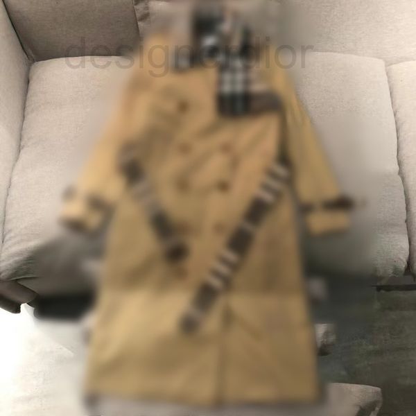 women's trench coats designer 22 spring and autumn plaid classic wear knee length trench coat, Tan;black
women's trench coats designer 22 spring and autumn plaid classic wear knee length trench coat, Tan;black