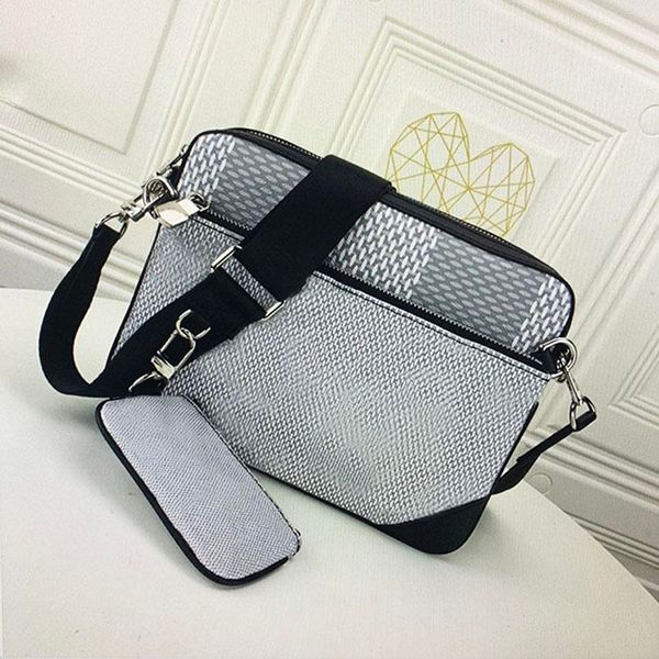 luxurys designer bags men fashion shoulder crossbody bag handbag 25cm handbags lattice wallet coin purse classic leather 3-pcs
luxurys designer bags men fashion shoulder crossbody bag handbag 25cm handbags lattice wallet coin purse classic leather 3-pcs