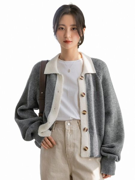 women's sweaters dazy-less contrast collar raglan sleeve cardigan 781x#, White;black
women's sweaters dazy-less contrast collar raglan sleeve cardigan 781x#, White;black