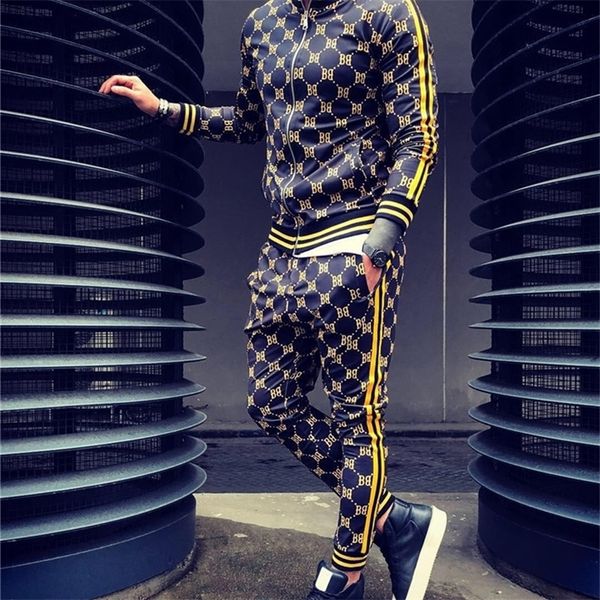 men's tracksuits gyms men's sets 2 pieces sets tracksuit men's jacketspants suit sportwear gentlemen plaid mens sports suit, Gray
men's tracksuits gyms men's sets 2 pieces sets tracksuit men's jacketspants suit sportwear gentlemen plaid mens sports suit, Gray