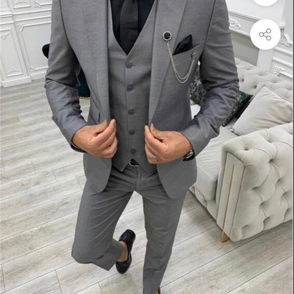men's suits blazers gray lapel slim fit mens suits 3 pieces tuxedos terno masculino groom wedding prom costume homme jacketvestpants 22, White;black
men's suits blazers gray lapel slim fit mens suits 3 pieces tuxedos terno masculino groom wedding prom costume homme jacketvestpants 22, White;black