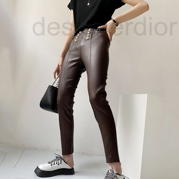 women's jumpsuits & rompers designer european new leather sheepskin pants elastic leggings button slim fit versatile pencil women', Black;white
women's jumpsuits & rompers designer european new leather sheepskin pants elastic leggings button slim fit versatile pencil women', Black;white