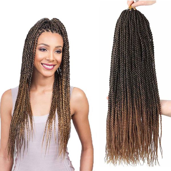 18 inch senegalese twist hair crochet braids 30 stands/pack synthetic braiding hair extensions for black women ls23
18 inch senegalese twist hair crochet braids 30 stands/pack synthetic braiding hair extensions for black women ls23