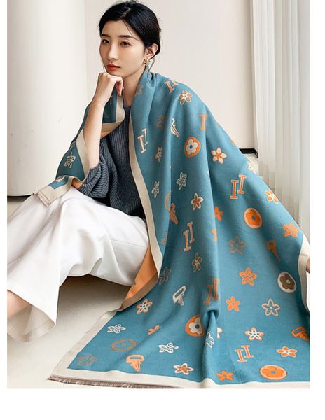 designer scarf for women autumn pashmina luxury brand cashmere scarf lady fashion shawl letter print wrap scarves 190x65cm, Blue;gray
designer scarf for women autumn pashmina luxury brand cashmere scarf lady fashion shawl letter print wrap scarves 190x65cm, Blue;gray