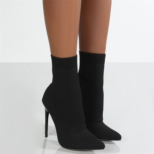 boots women socks shoes stretch fabric women ankle boots pointed toe high heels slipon sock heeled chelsea boots size 3643 220908, Black
boots women socks shoes stretch fabric women ankle boots pointed toe high heels slipon sock heeled chelsea boots size 3643 220908, Black