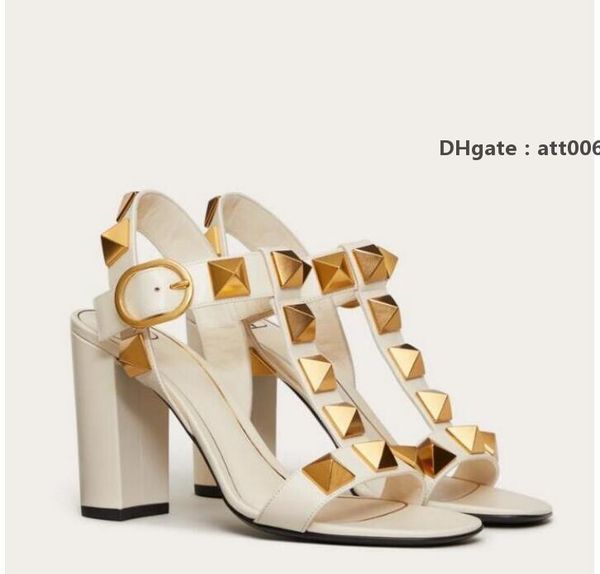 shoes summer luxurious women sandals roman stud leather sandal chunky high heel strappy toe ladies party d valentinoe''valentinoit, Black
shoes summer luxurious women sandals roman stud leather sandal chunky high heel strappy toe ladies party d valentinoe''valentinoit, Black