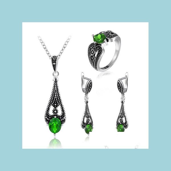 wedding jewelry sets vintage sier green quartz rings pendants earrings sets for women 3 pcs bridal weddings indian russia united stat dhbcj, Slivery;golden
wedding jewelry sets vintage sier green quartz rings pendants earrings sets for women 3 pcs bridal weddings indian russia united stat dhbcj, Slivery;golden