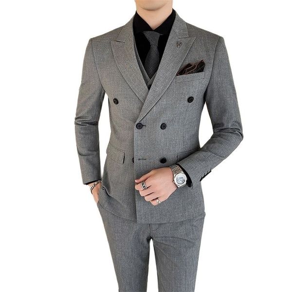 men's suits blazers 7xl jacket vest pants high-end bridegroom wedding dress solid color double-breasted suit 3pieces mens formal busine, White;black
men's suits blazers 7xl jacket vest pants high-end bridegroom wedding dress solid color double-breasted suit 3pieces mens formal busine, White;black