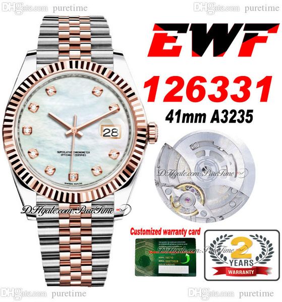ewf just 126331 a3235 automatic mens watch 41 two tone rose gold fluted bezel mop diamond dial jubileesteel bracelet super edition same seri, Slivery;brown
ewf just 126331 a3235 automatic mens watch 41 two tone rose gold fluted bezel mop diamond dial jubileesteel bracelet super edition same seri, Slivery;brown