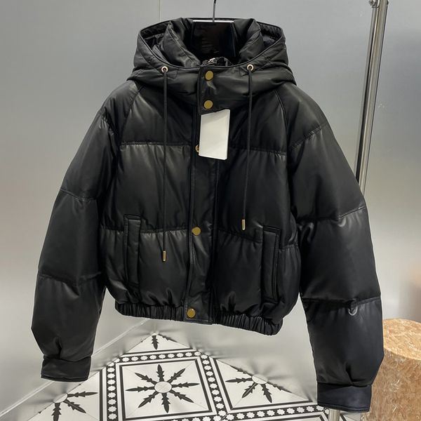 luxury womens down coats designer black hooded leather downs ins fashion winter warm jacket
luxury womens down coats designer black hooded leather downs ins fashion winter warm jacket