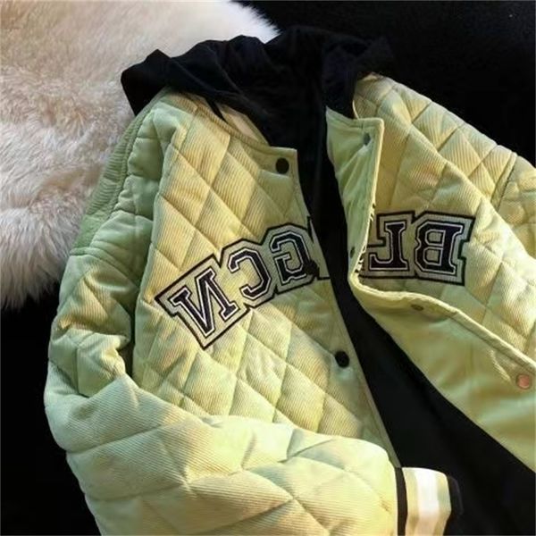 womens jackets winter thick letters fake two pieces of diamond baseball cotton jacket winter loose casual tooling cotton clothing 220909, Black;brown
womens jackets winter thick letters fake two pieces of diamond baseball cotton jacket winter loose casual tooling cotton clothing 220909, Black;brown