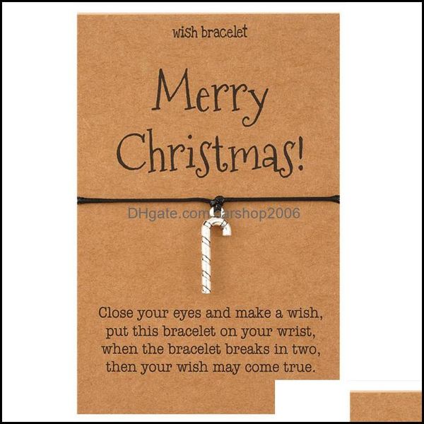 charm bracelets alloy santa pendant adjustable hand-woven card bracelet hand rope drop delivery 2021 jewelry bracelets carshop2006 dhbdp, Golden;silver
charm bracelets alloy santa pendant adjustable hand-woven card bracelet hand rope drop delivery 2021 jewelry bracelets carshop2006 dhbdp, Golden;silver