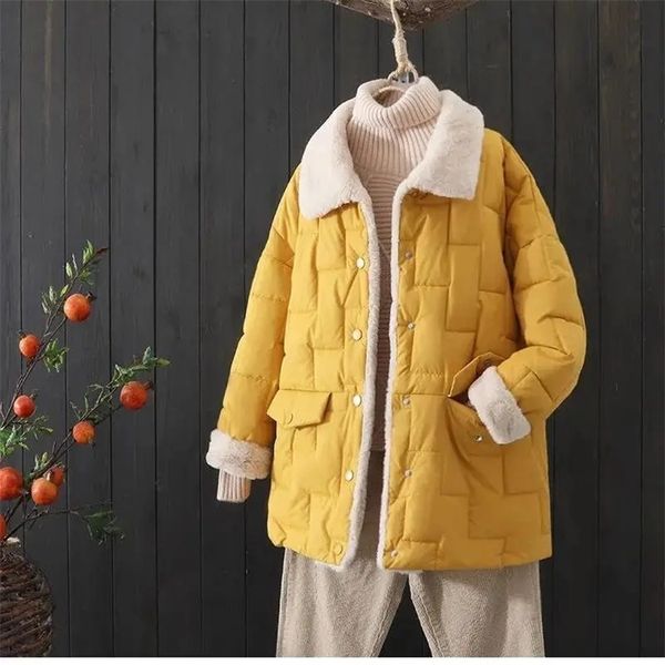 women's down parkas thick cotton coat winter femmes women's korean casual parka loose jacket lambswool female black pink outerwear
women's down parkas thick cotton coat winter femmes women's korean casual parka loose jacket lambswool female black pink outerwear