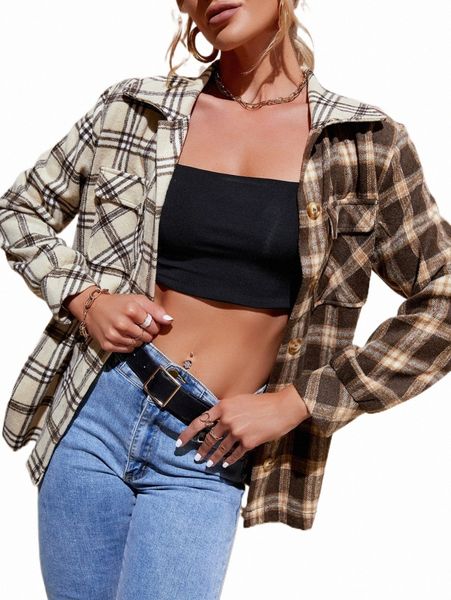 women's down & parkas lesdomakeup x plaid print flap pocket overcoat 80py#, Black
women's down & parkas lesdomakeup x plaid print flap pocket overcoat 80py#, Black