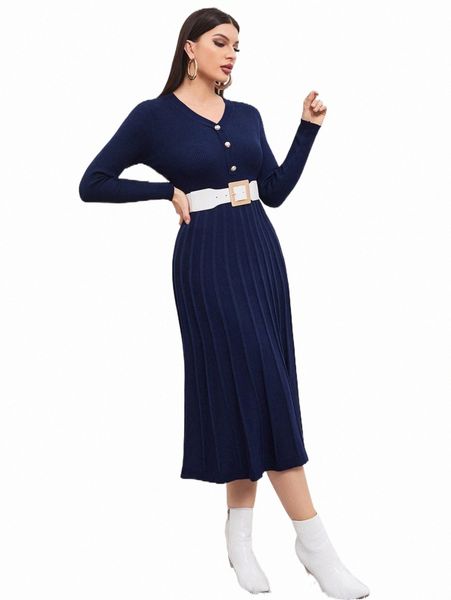 women's sweaters quarter button ribbed knit sweater dress without belt r2uk#, White;black
women's sweaters quarter button ribbed knit sweater dress without belt r2uk#, White;black