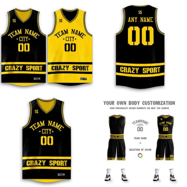 2022 basketball jersey custom diy s set uniforms kits mens child reversible shirts shorts clothes double-side sportswear shirt, Black
2022 basketball jersey custom diy s set uniforms kits mens child reversible shirts shorts clothes double-side sportswear shirt, Black