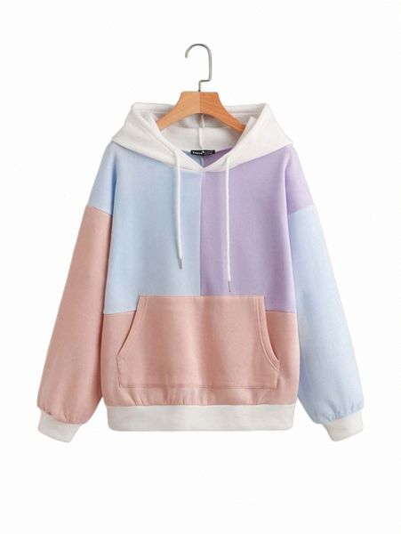 women's hoodies & sweatshirts color block drop shoulder kangaroo pocket hoodie s4vy#, Black
women's hoodies & sweatshirts color block drop shoulder kangaroo pocket hoodie s4vy#, Black