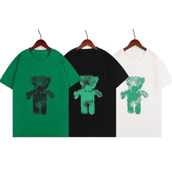 22ss summer men's t-shirts short sleeve pure cotton mens women's tees polos brand casual green cartoon bear232a, White;black
22ss summer men's t-shirts short sleeve pure cotton mens women's tees polos brand casual green cartoon bear232a, White;black
