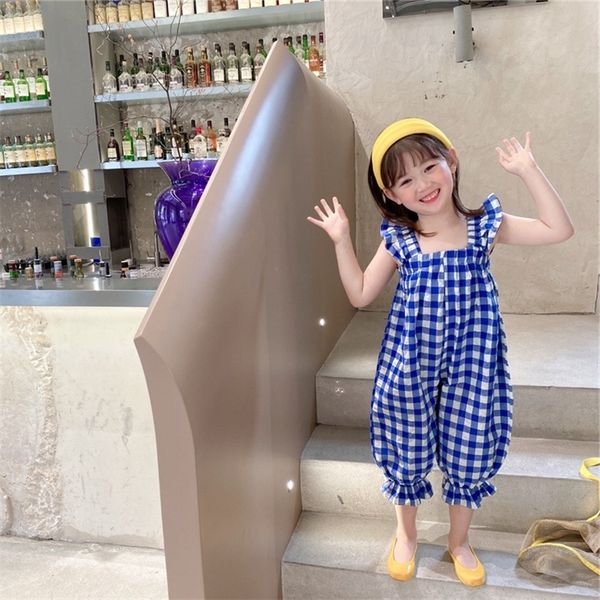 overalls summer cute girls plaid loose suspender jumpsuits children cotton calf-length sleeveless bodysuits 220909, Blue
overalls summer cute girls plaid loose suspender jumpsuits children cotton calf-length sleeveless bodysuits 220909, Blue