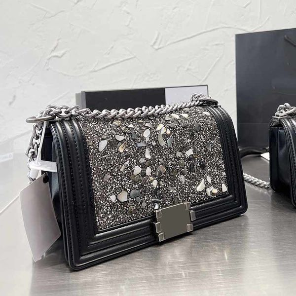 designer bags glitter lady fashion bags shimmer stone calfskin black shoulder bags silver metal hardware chain diamonds strass french hand
designer bags glitter lady fashion bags shimmer stone calfskin black shoulder bags silver metal hardware chain diamonds strass french hand