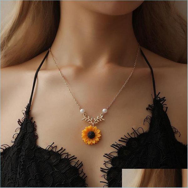 pendant necklaces delicate sunflower pendant alloy necklace for women creative imitation pearl harajuku jewelry clothes accessories d dhief, Silver
pendant necklaces delicate sunflower pendant alloy necklace for women creative imitation pearl harajuku jewelry clothes accessories d dhief, Silver