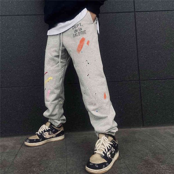 trendy designer gallerydepts casual pants printed drawstring men's fashion brand splash graffiti high street loose straight, Black
trendy designer gallerydepts casual pants printed drawstring men's fashion brand splash graffiti high street loose straight, Black