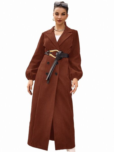 women's down & parkas lantern sleeve double breasted overcoat without belt f3ny#, Black
women's down & parkas lantern sleeve double breasted overcoat without belt f3ny#, Black