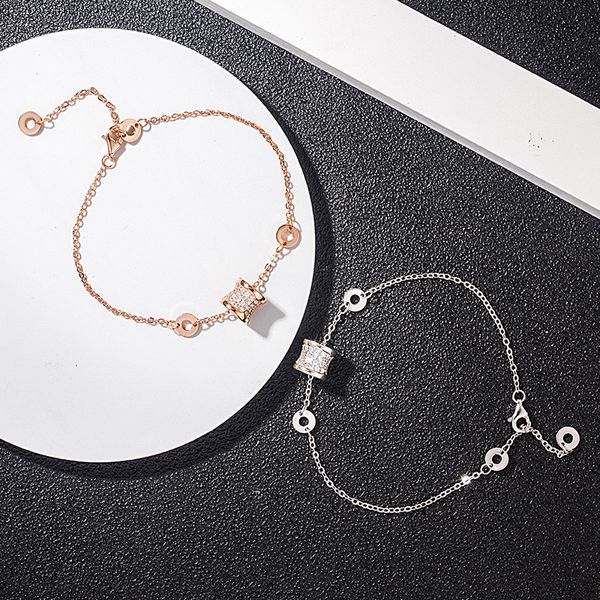 s925 silver hollow out bracelet link cz crystal charm bracelets for women girls rose gold color chain links jewelry s246, Black
s925 silver hollow out bracelet link cz crystal charm bracelets for women girls rose gold color chain links jewelry s246, Black