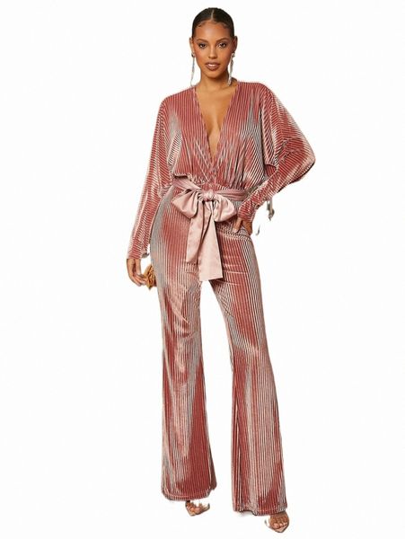 women's jumpsuits & rompers batwing sleeve belted velvet flare leg jumpsuit 71vq#, Black;white
women's jumpsuits & rompers batwing sleeve belted velvet flare leg jumpsuit 71vq#, Black;white