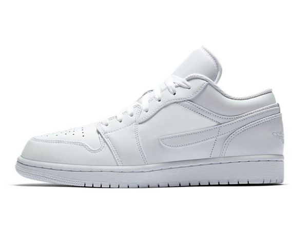 basketball shoes shoe sneakers low triple white mens womens 1s 553558 130, Black