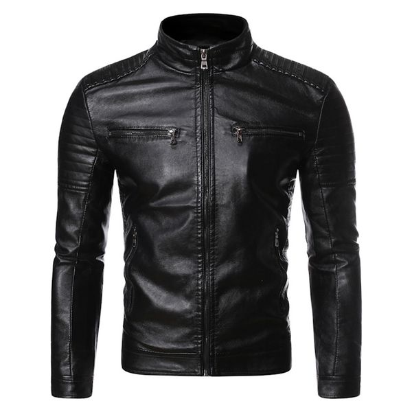 mens leather faux autumn brand causal vintage jacket coat spring outfit design motor biker pocket pu m4xl 220909, Black
mens leather faux autumn brand causal vintage jacket coat spring outfit design motor biker pocket pu m4xl 220909, Black