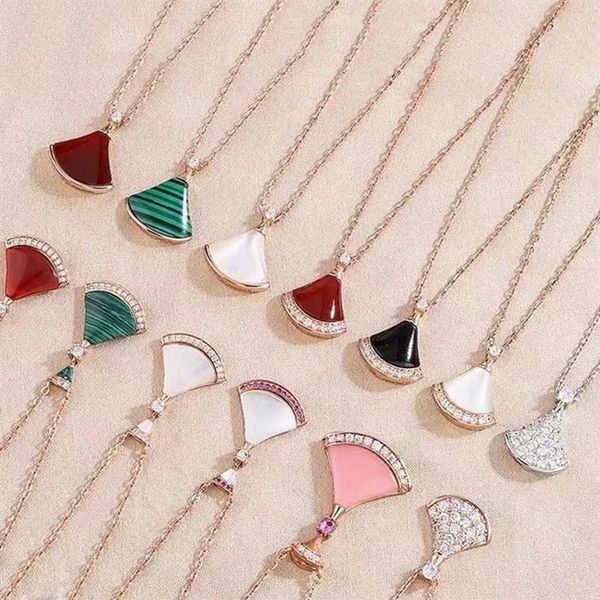 luxury necklaces designer jewelry fan shape divas dream necklace red green chalcedony gold rose platinum chains for women trendy weddin256t, Silver
luxury necklaces designer jewelry fan shape divas dream necklace red green chalcedony gold rose platinum chains for women trendy weddin256t, Silver