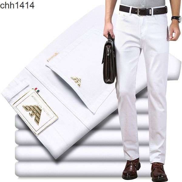 armas jeans men's summer high waist elastic straight tube loose business brand men's trousers white, Blue
armas jeans men's summer high waist elastic straight tube loose business brand men's trousers white, Blue