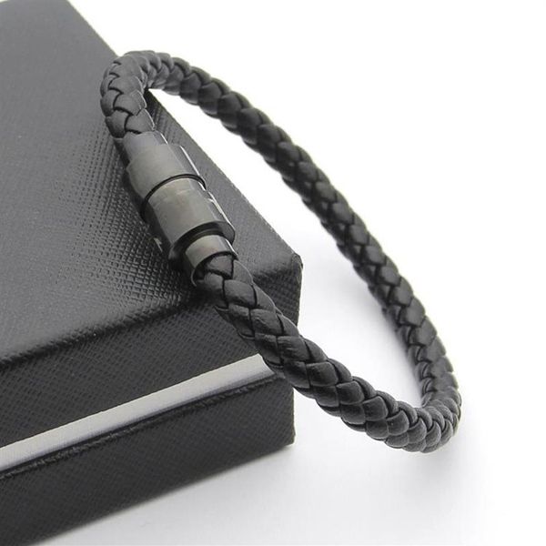 luxury black woven leather bracelets magnetic shut design with six star branding french man jewelry charm bracelet as christmas gi242z, Golden;silver
luxury black woven leather bracelets magnetic shut design with six star branding french man jewelry charm bracelet as christmas gi242z, Golden;silver