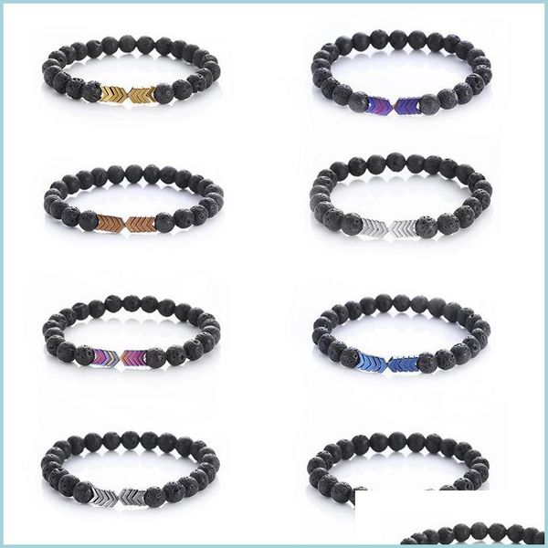 beaded strands handmade jewelry wholesale beaded bracelet hematite arrow lava stone energy essential oil diffusion drop delivery 202 dhlco, Black
beaded strands handmade jewelry wholesale beaded bracelet hematite arrow lava stone energy essential oil diffusion drop delivery 202 dhlco, Black