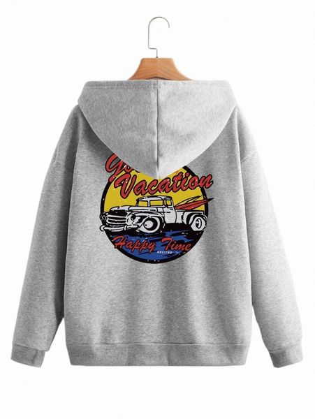 women's hoodies & sweatshirts car & letter graphic zip up drop shoulder drawstring thermal lined hoodie j7zc#, Black
women's hoodies & sweatshirts car & letter graphic zip up drop shoulder drawstring thermal lined hoodie j7zc#, Black