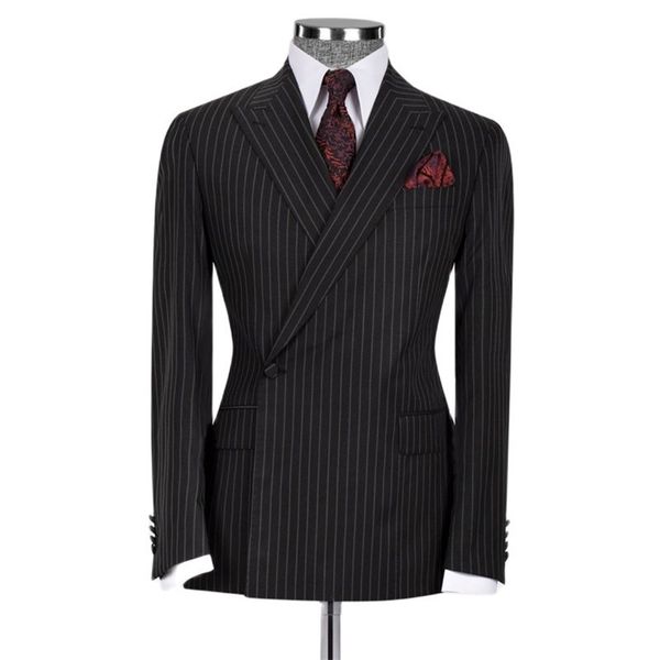 men's suits blazers classic formal men suits 2 piece slim fit single breasted black stripe business male blazer sets wedding groom cost, White;black
men's suits blazers classic formal men suits 2 piece slim fit single breasted black stripe business male blazer sets wedding groom cost, White;black