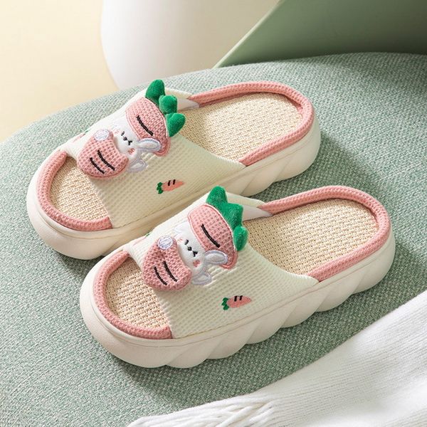 slippers lovely rabbit linen women shoes couples non slip thick soled spring summer cotton cool cloud home slides 220908, Black
slippers lovely rabbit linen women shoes couples non slip thick soled spring summer cotton cool cloud home slides 220908, Black