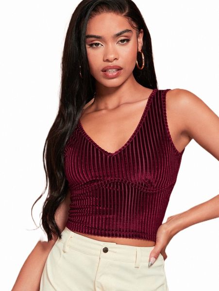 women's tanks & camis sxy rib-knit velvet tank 47h8#, White