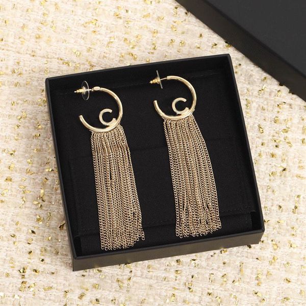 2022 charm drop earring with tassel design in 18k gold plated for women engagement jewelry gift have box stamp ps76492775, Golden
2022 charm drop earring with tassel design in 18k gold plated for women engagement jewelry gift have box stamp ps76492775, Golden