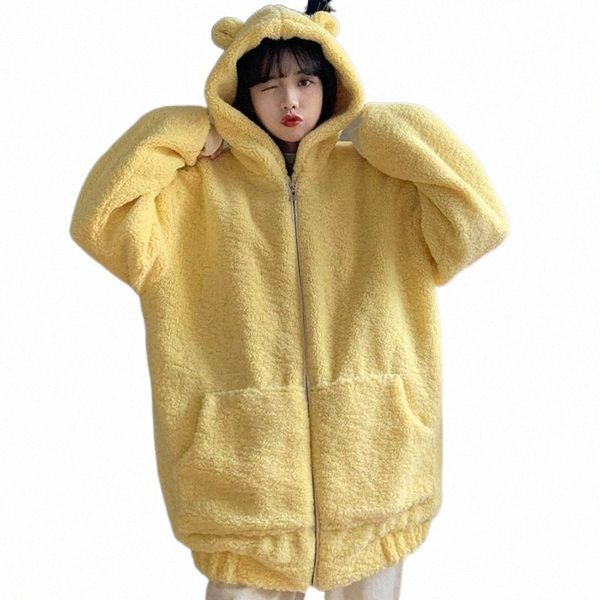 women's fur & faux fur women's fur & faux winter cashmere coats women kawaii cute bear ear cap warm outwear lamb coat harakuju sol, Black
women's fur & faux fur women's fur & faux winter cashmere coats women kawaii cute bear ear cap warm outwear lamb coat harakuju sol, Black