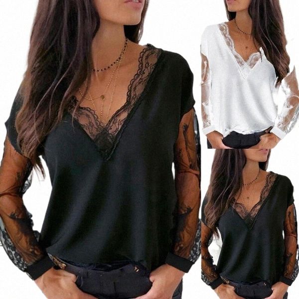 women's blouses & shirts women's blouses & shirts women lace patchwork see through long sleeve v neck loose t-shirt blouse summer, White
women's blouses & shirts women's blouses & shirts women lace patchwork see through long sleeve v neck loose t-shirt blouse summer, White