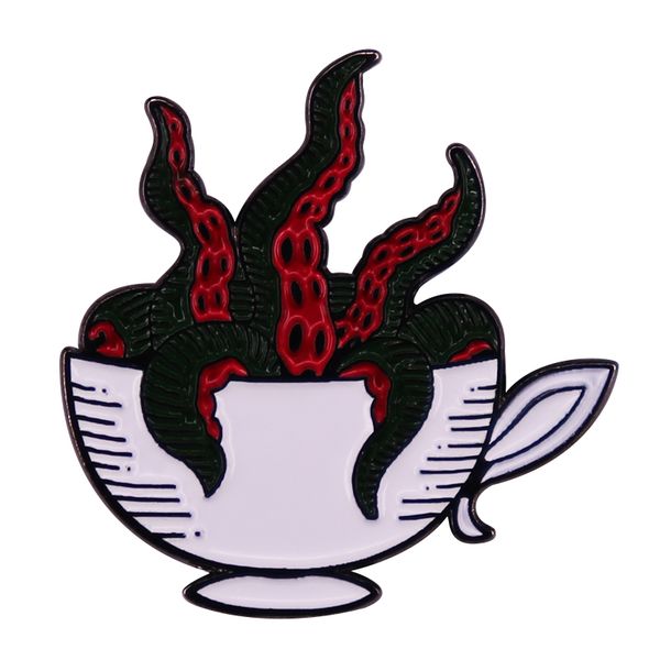 other fashion accessories a teacup with green red tentacles enamel pin ocs kraken creepy cute pastel goth spooky pin badge, Silver
other fashion accessories a teacup with green red tentacles enamel pin ocs kraken creepy cute pastel goth spooky pin badge, Silver