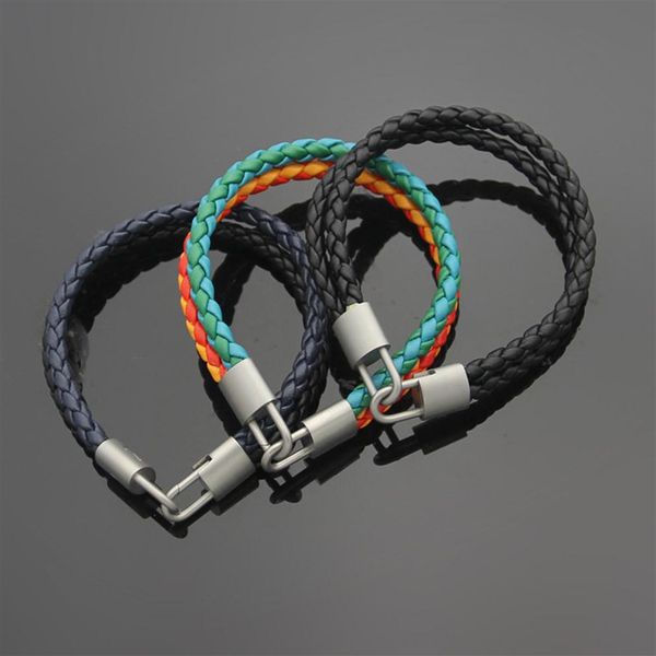 new arrival men's genuine hand lock jewelry bracelet vintage handmade braided leather magnetic clasp237n, Golden;silver
new arrival men's genuine hand lock jewelry bracelet vintage handmade braided leather magnetic clasp237n, Golden;silver