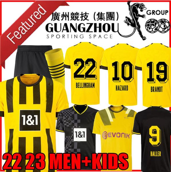 22 23 dortmund soccer jersey 2022 2023 haller reus borussia football shirts reyna hummels brandt bellingham maillot de foot men kids kit, Black;yellow
22 23 dortmund soccer jersey 2022 2023 haller reus borussia football shirts reyna hummels brandt bellingham maillot de foot men kids kit, Black;yellow