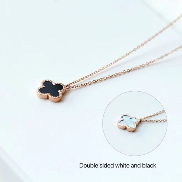 womens luxury designer pendant necklace fashion chain four leaf clover cleef jewelry necklaces party lovers girls women titanium steel 18k g, Silver
womens luxury designer pendant necklace fashion chain four leaf clover cleef jewelry necklaces party lovers girls women titanium steel 18k g, Silver