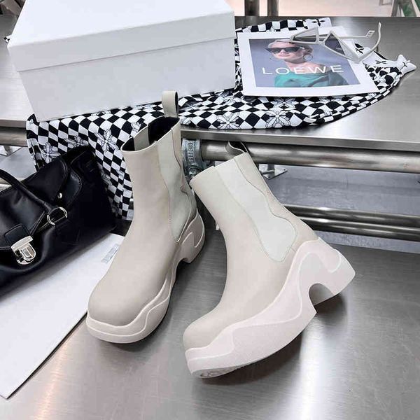 british style boots thick soled elastic boots women's autumn and winter high heel round head muffin wave bottom chelsea medium lnqt, Black
british style boots thick soled elastic boots women's autumn and winter high heel round head muffin wave bottom chelsea medium lnqt, Black