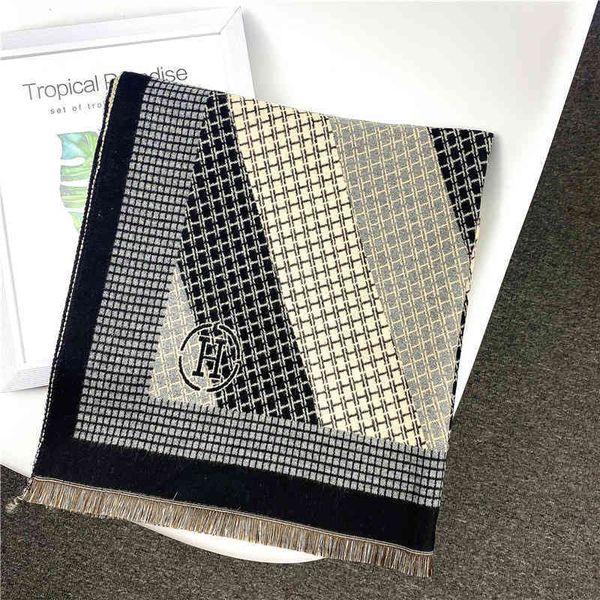 design new scarf female autumn korean ns fashion imitation cashmere warm shawl girl bib student, Blue;gray
design new scarf female autumn korean ns fashion imitation cashmere warm shawl girl bib student, Blue;gray