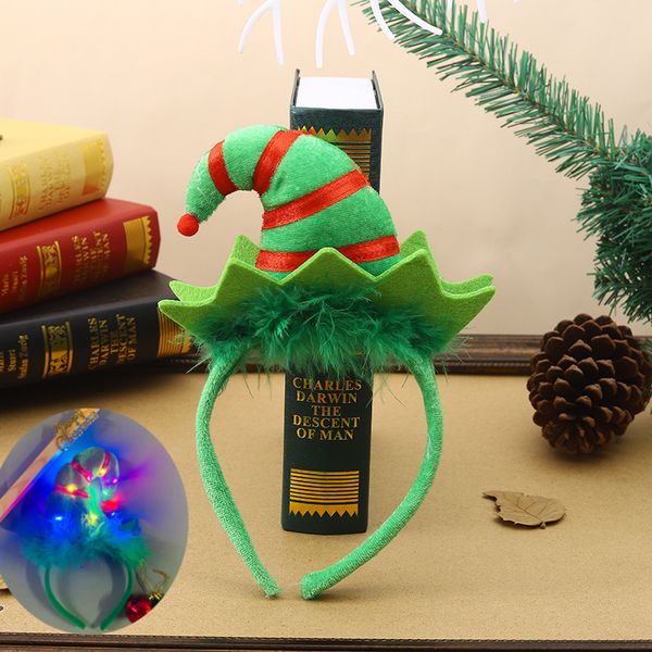 hair accessories glow light up headband green elf hat party favors kids adults girls led lamp cosplay birthday wedding halloween christmas 2, Slivery;white
hair accessories glow light up headband green elf hat party favors kids adults girls led lamp cosplay birthday wedding halloween christmas 2, Slivery;white
